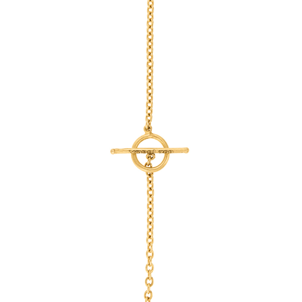 18K GOLD DIAMOND STAR OF DAVID LACE NECKLACE