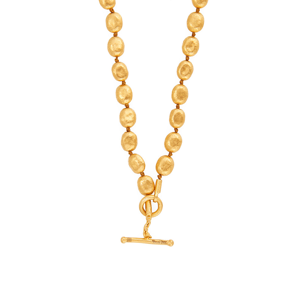 24K GOLD KNOTTED MINI WRAP NECKLACE
