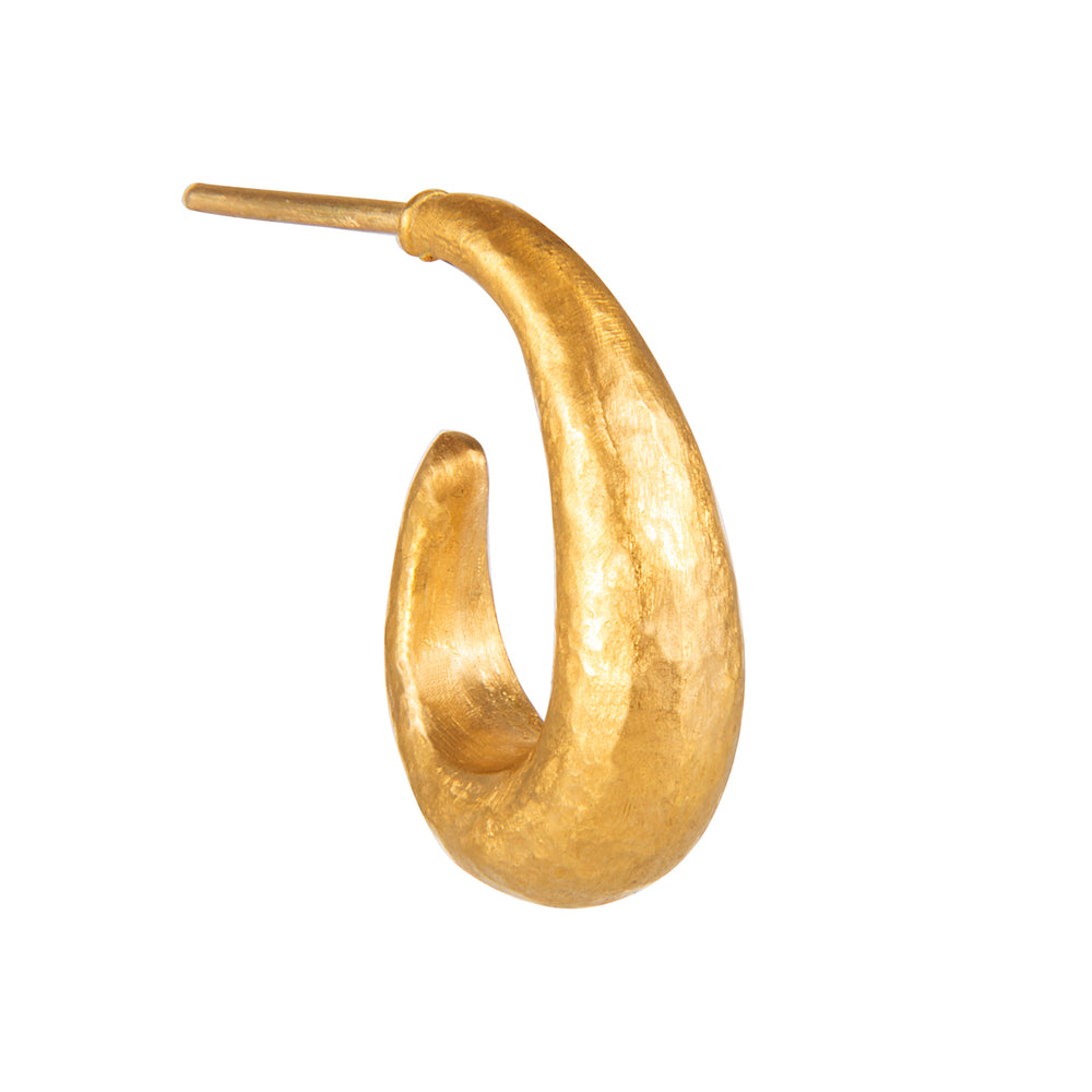 24K GOLD SMALL ROXANNE HOOP EARRINGS