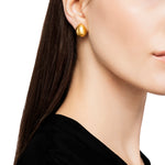 24K GOLD SMALL FRENCH CLIP ROXANNE EARRINGS