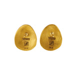 24K GOLD & PAVE DIAMOND BEAD ROXANNE CLIP-ON EARRINGS