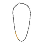 STERLING SILVER & 24K GOLD PLATED PUNTA GALERA SMALL SPACE NECKLACE