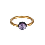 18K GOLD PINK SAPPHIRE RING