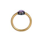 18K GOLD PINK SAPPHIRE RING