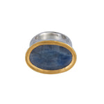 24K GOLD & STERLING SILVER SAPPHIRE ROXANNE RING