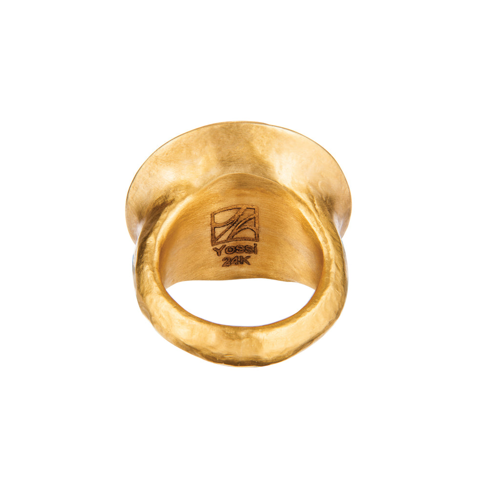 24K GOLD DIAMOND MOSAIC SARA RING