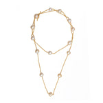 24K GOLD PEARL ROXANNE WRAP NECKLACE